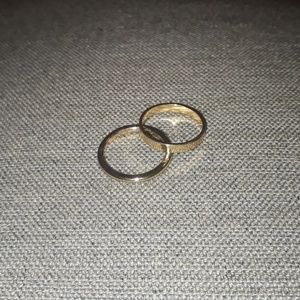Gold plated rings